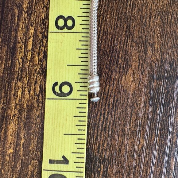 VTG Pandora ALE Sterling Silver 925 Slide Charm Bracelet Safety Chain 9" - Picture 7 of 8